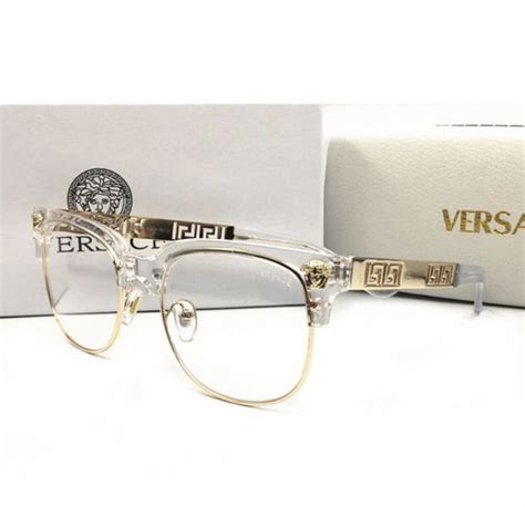 versace brillen oval|clear versace glasses on face.